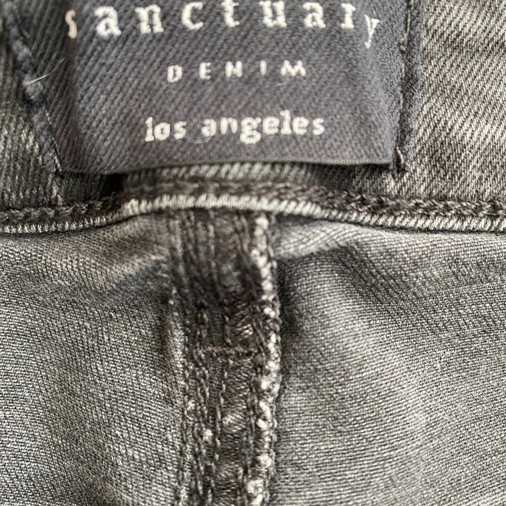 Sanctuary Connector Kick Crop Black Size 29 - NWOT - Picture 5 of 9